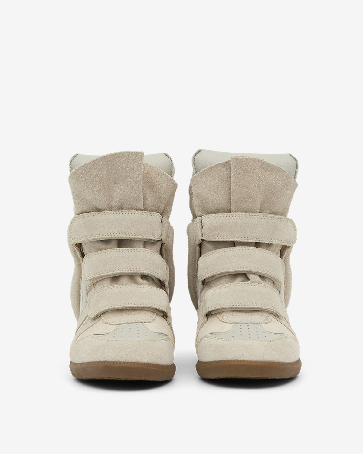Isabel Marant Women’s Bekett Sneakers – Ecru Leather & Suede