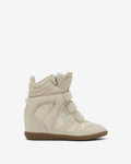 Isabel Marant Women’s Bekett Sneakers – Ecru Leather & Suede